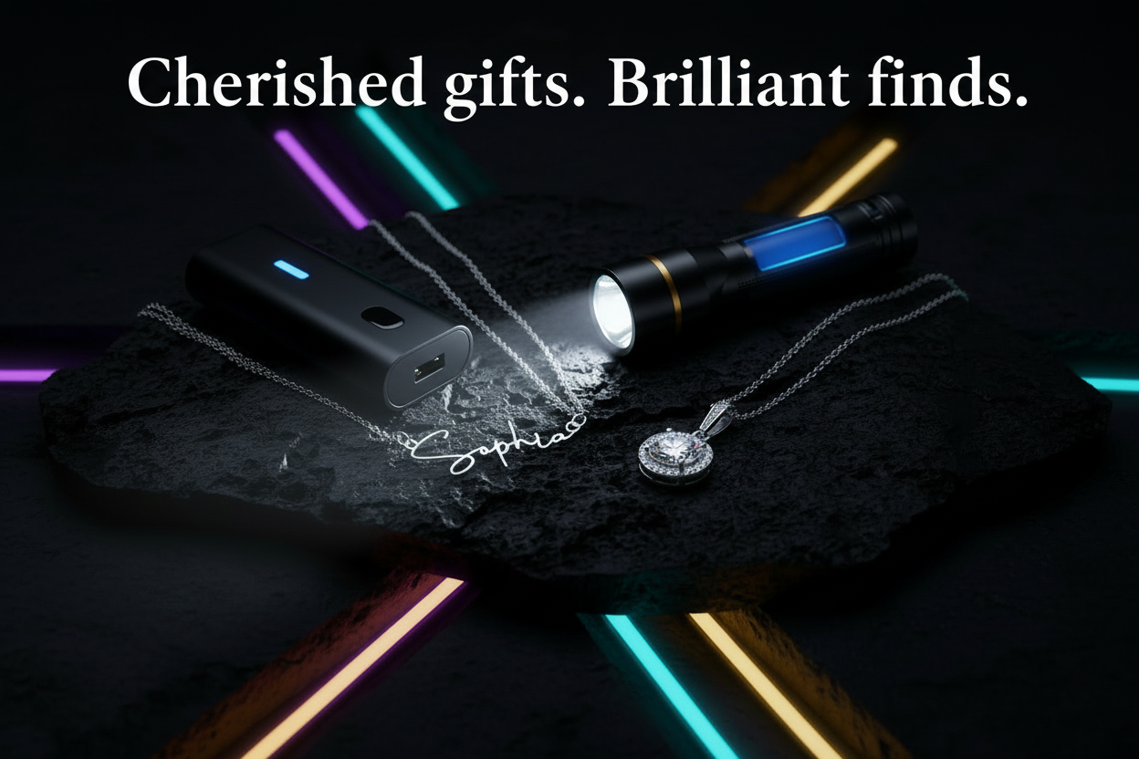 Cherished Finds Hero - Neon Gold with Quote